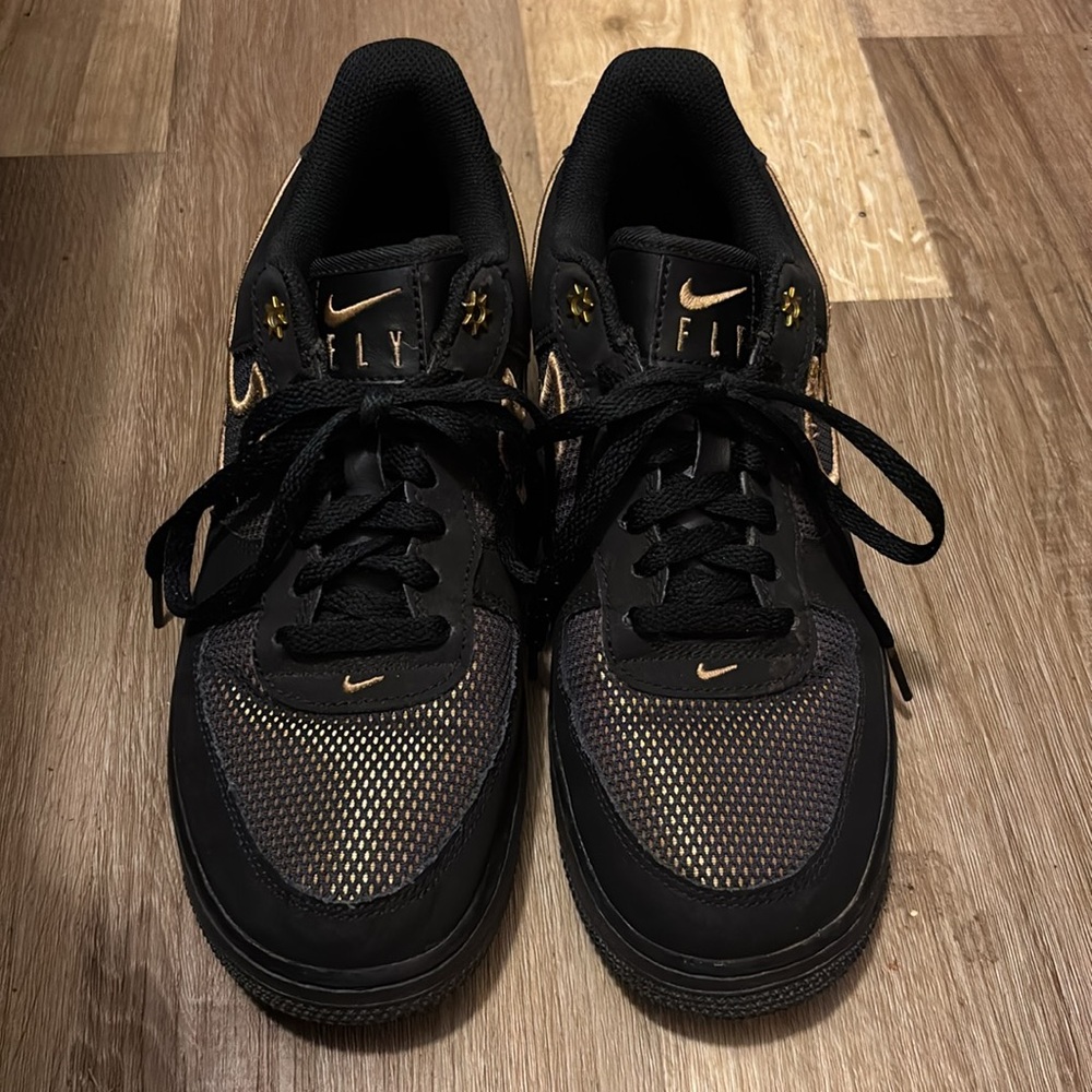 Nike Air Force 1 low legendary Black and Gold Air Sneakers